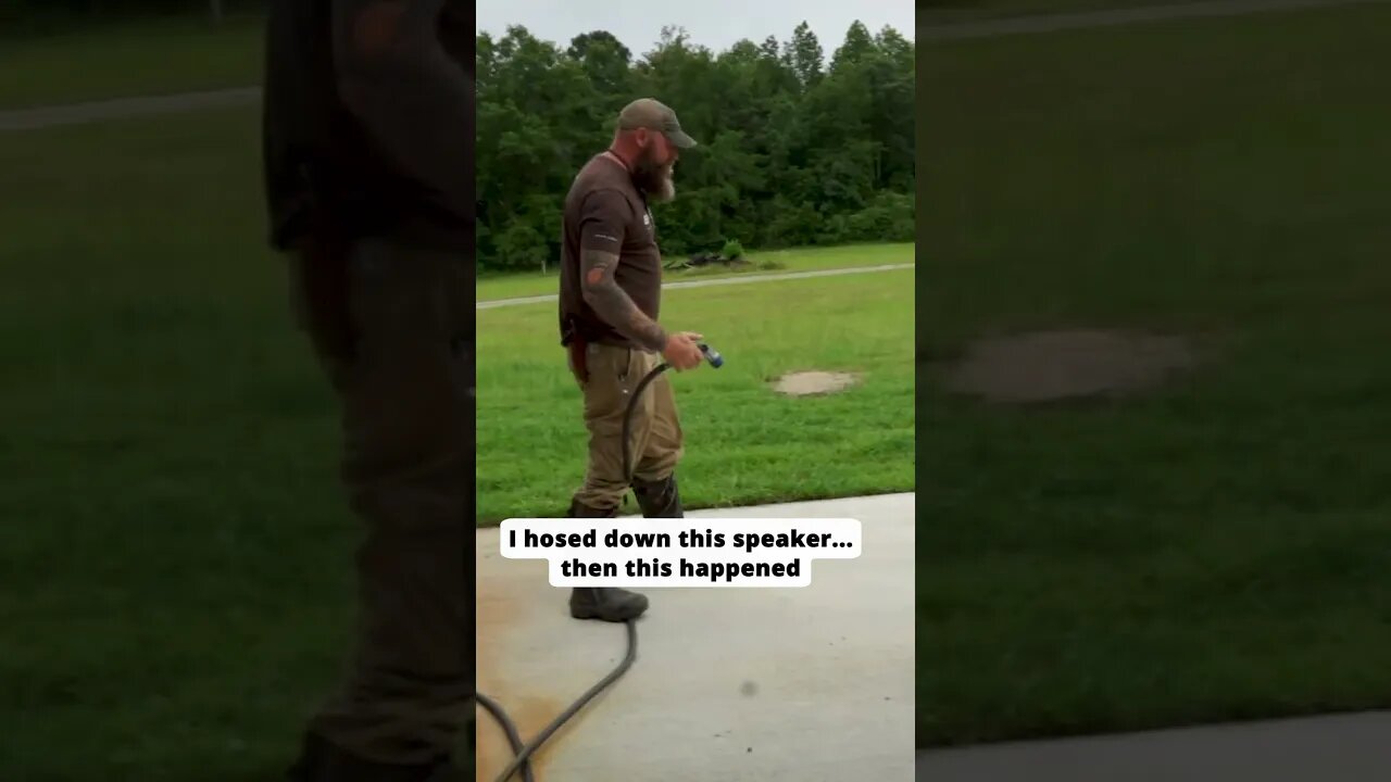 Hosed down this speaker, here's what happened | Demer Box #shorts