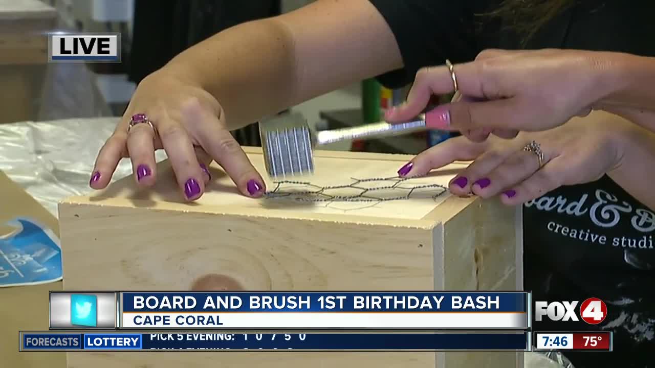 DIY studio celebrates its first birthday in Cape Coral - 7:30am live report