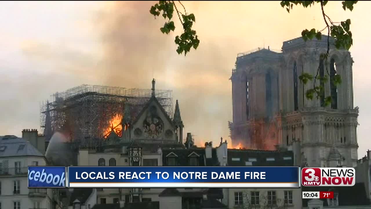 Locals react to fire that caused horrific damage to Notre Dame Cathedral