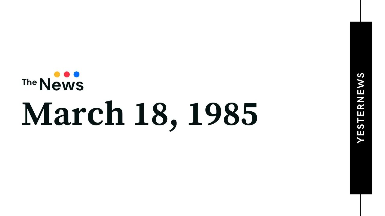 1985.03.18 . 0700PM CBS . Evening News w Dan Rather . ABC Merger w CCC