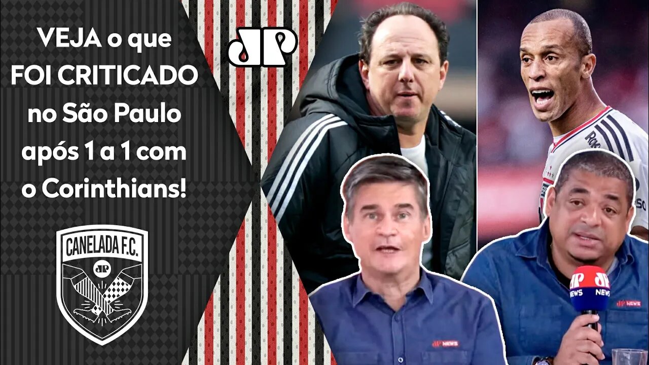 "COMO ACONTECE ISSO? É UMA POUCA VERGONHA o São Paulo..." Veja DEBATE após 1 a 1 com o Corinthians!