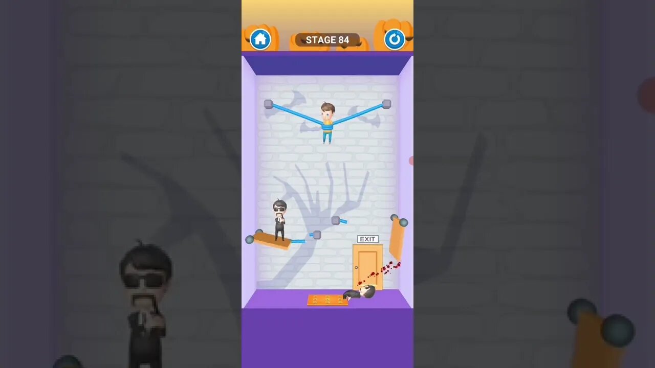 rescue cut rope puzzle 😎 #shorts