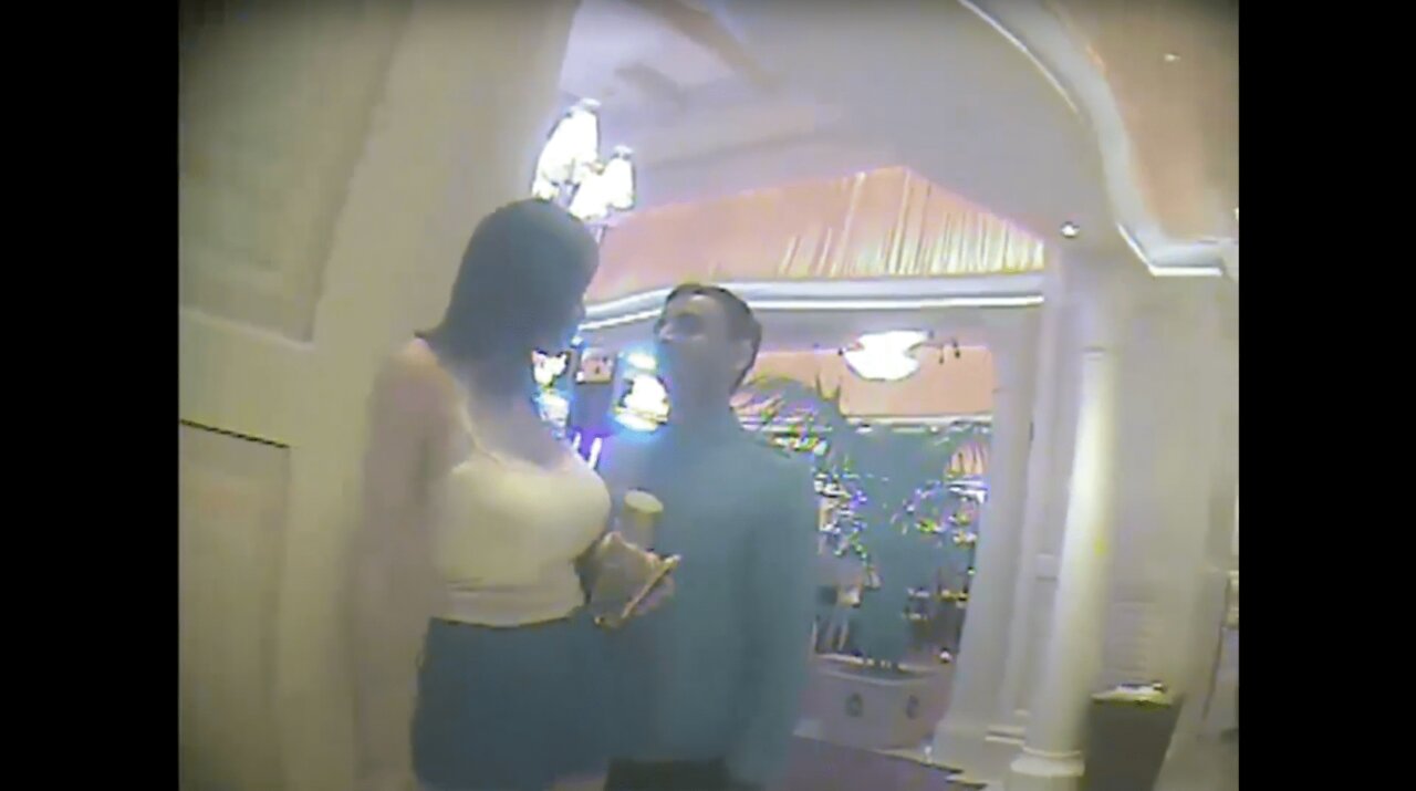 Avoiding Vegas Hooker Eating Beef Jerkey