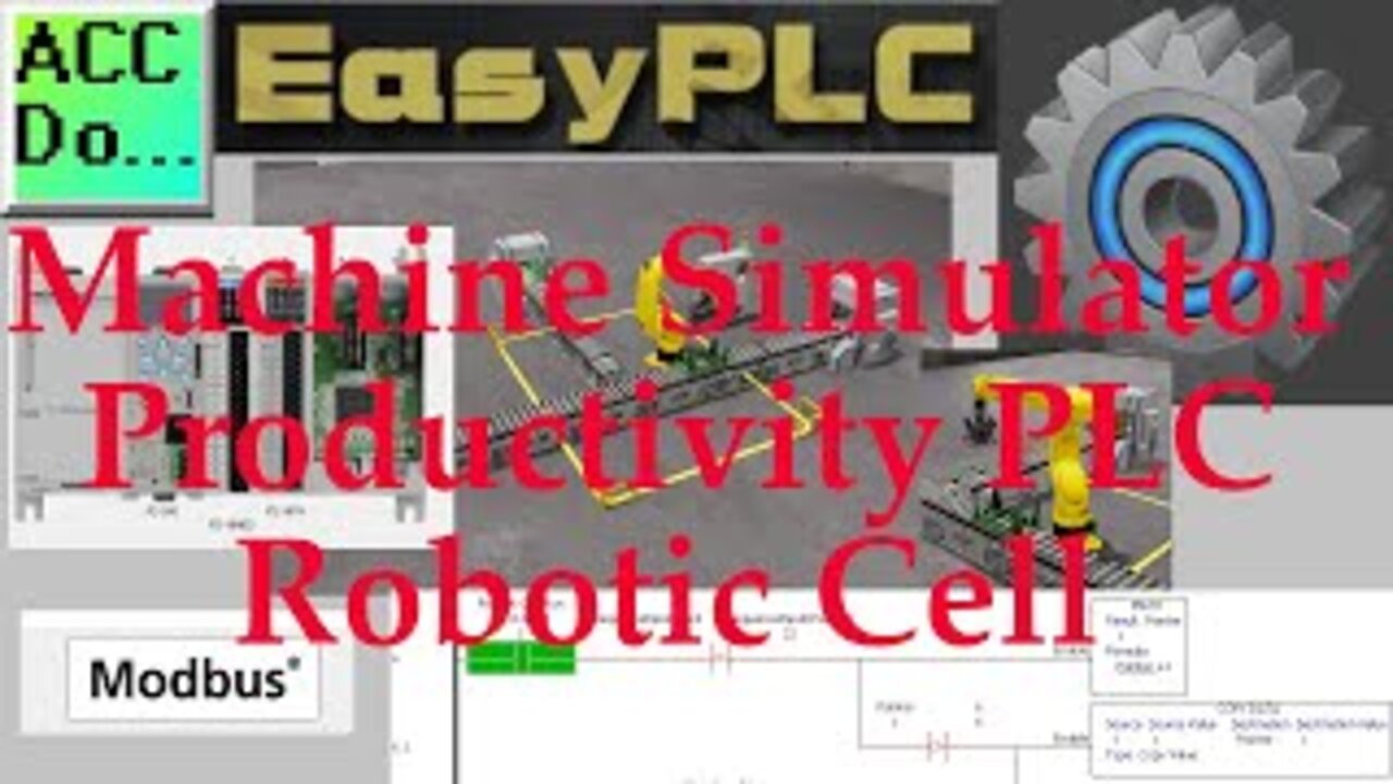 EasyPLC Machine Simulator Productivity PLC Robotic Cell