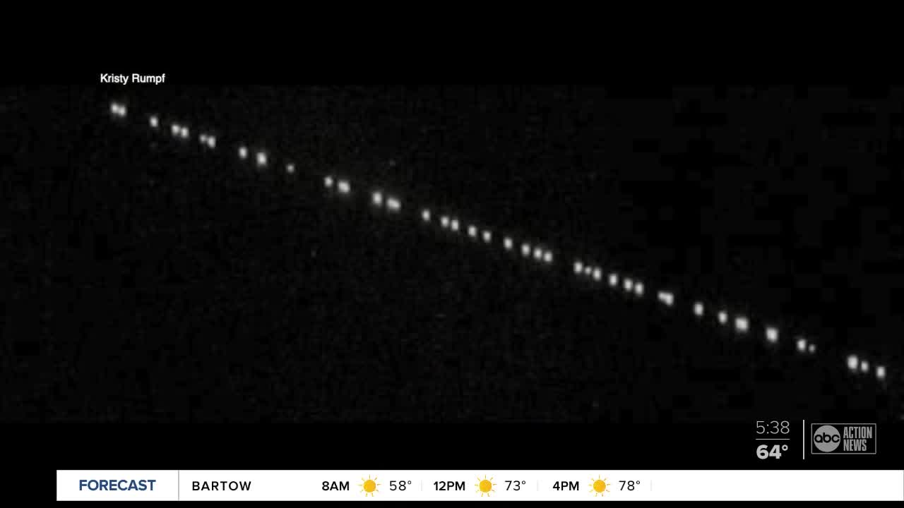 No, they're not aliens — those lights in the sky were Space X satellites