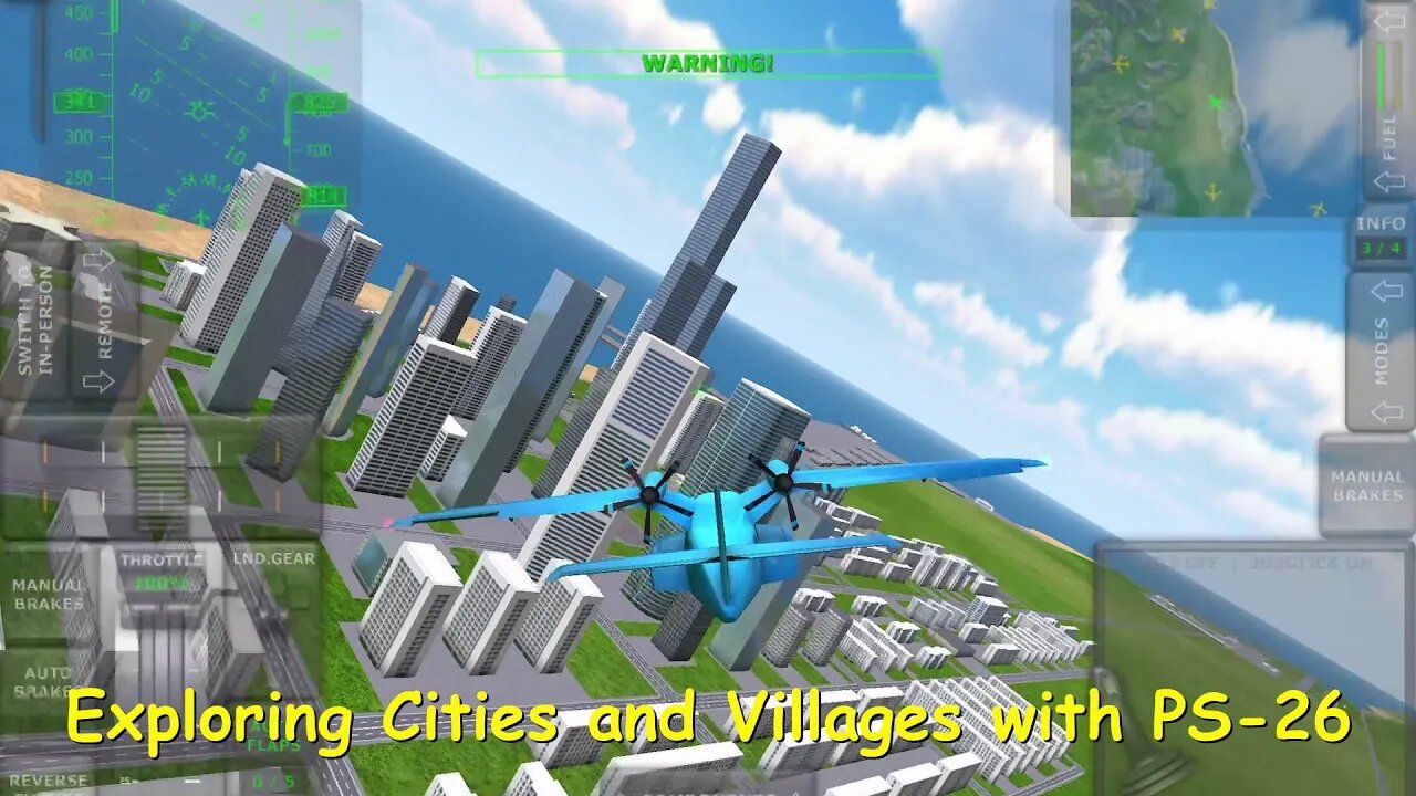 Exploring Cities and Villages with PS-26 (main island) | Turboprop Flight Simulator