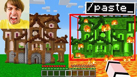 Slowly Moving His Minecraft House Until He Notices..