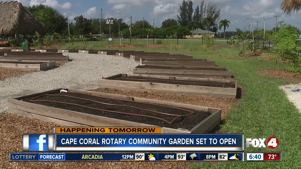 Cape Coral Rotary Community Garden to open