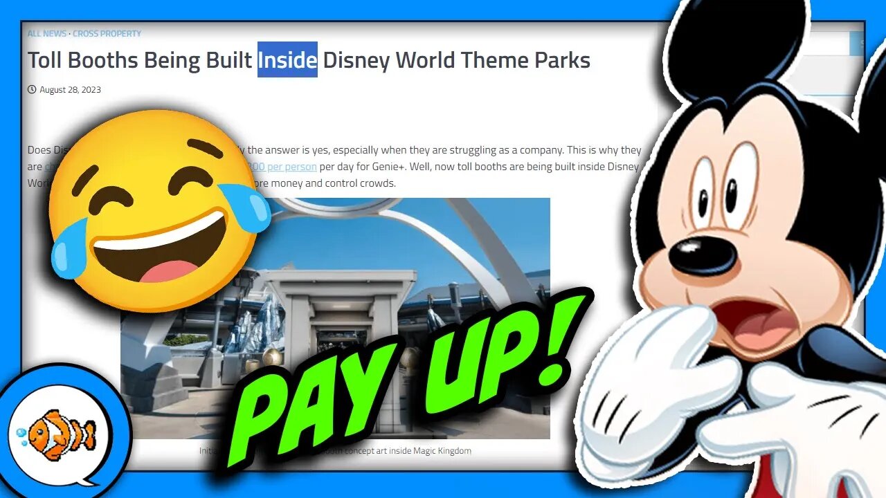 Toll Booths INSIDE Disney World?! (No, Not Really.)