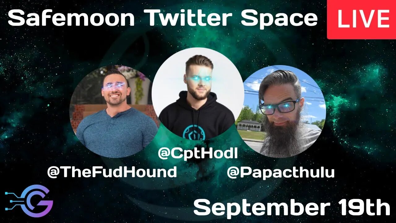 Safemoon Sunday Twitter Space Livestream with John, Thomas, and Ryan - September 19th