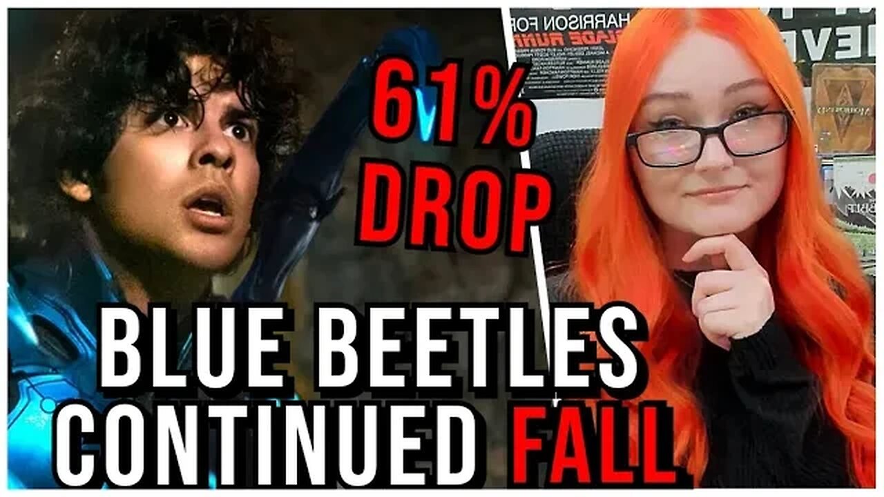 Blue Beetles Continued Fall, DROPS 61% After Second Worst Opening | Good Actors Cant Save BAD Movies