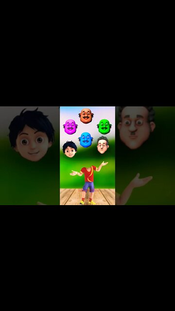wrong head puzzle|match the right head|motu patlu|#wrongheads #motupatlu #shorts#1