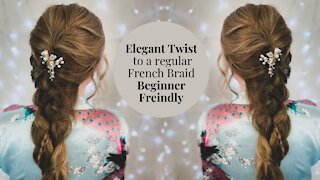 Elegant Twist to a French Braid