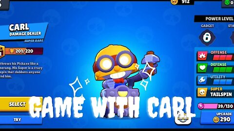 GAME WITH CARL FIGHTER REVIEW GAME BRAWL STARS