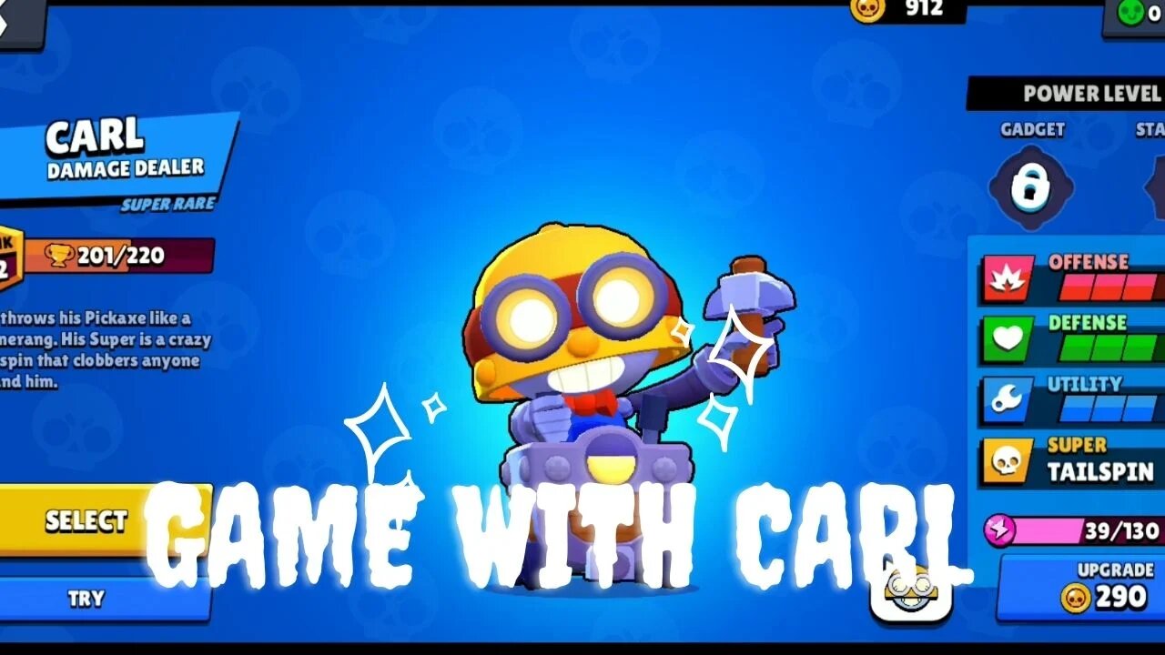 GAME WITH CARL FIGHTER REVIEW GAME BRAWL STARS