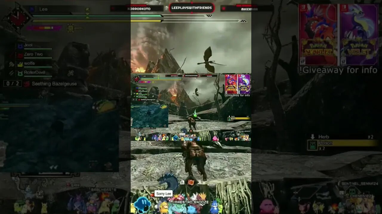 #Caçadores se defendendo de #monstros no novo modo #Rampage.