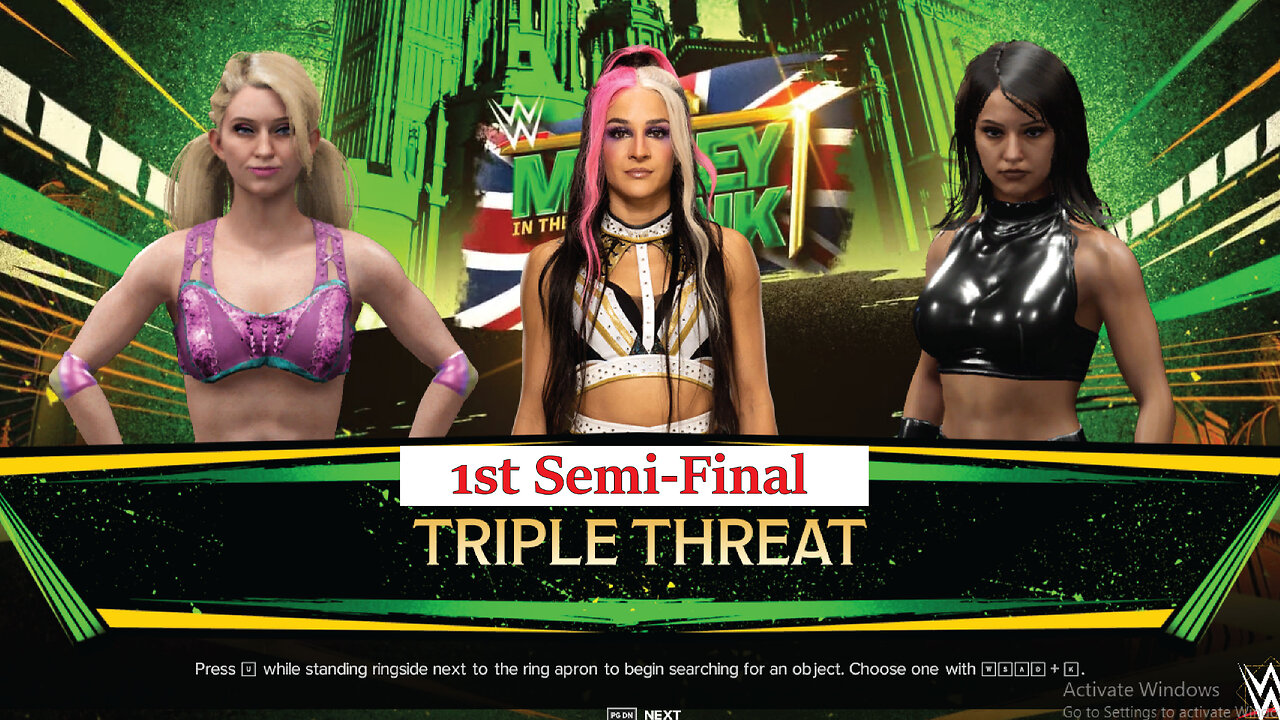 Women's MITB Semi Final 1 , Becca Bernie Vs Dakota Kai Vs Rebecca Quinn , WWE 2k24 Gaming