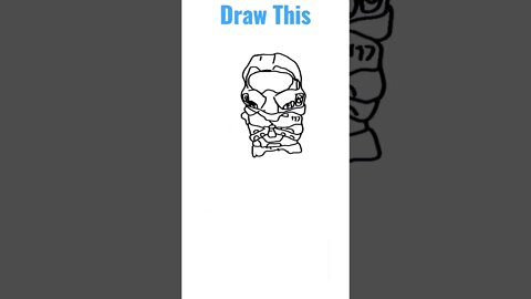 Draw Little MasterChief from Halo #haloinfinite #halo #masterchief