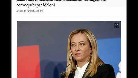 Italie : une conférence internationale sur les migrations convoquées par Meloni