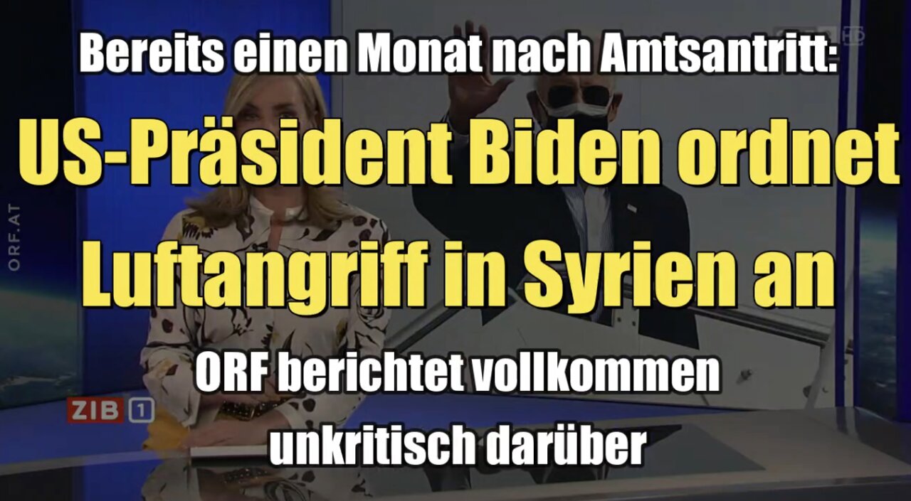 US-Präsident Biden ordnet Luftangriff in Syrien an (ZIB 1 I 26.02.2021)