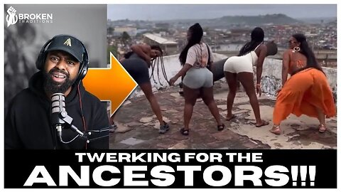 AFRICA TODAY SHOW-HOOD RAT BUM BRATS TWERK INFRONT OF SLAVE CASTLE