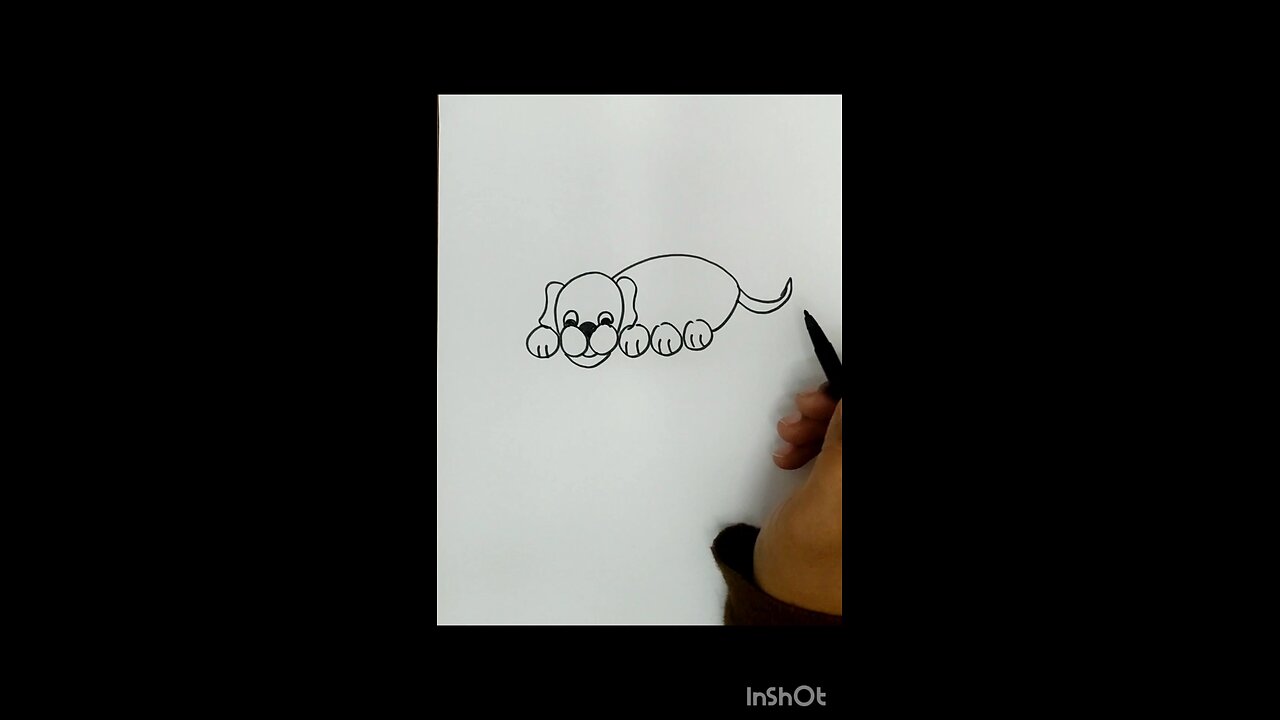 how to draw dog easy and quick