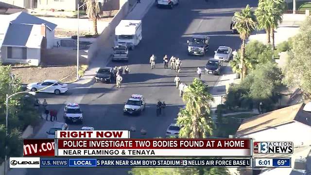 Las Vegas police find 2 bodies near Flamingo, Tenaya