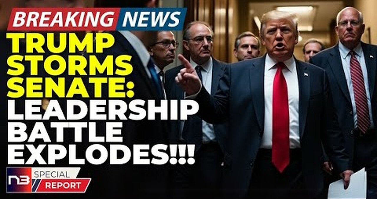 BREAKING: Trump's Capitol Hill Move Just Made The Entire Senate Leadership Lose Their Minds Today.