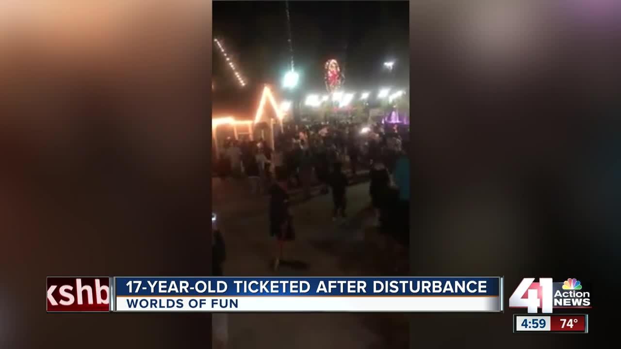 17-year-old ticketed after Worlds of Fun disturbance