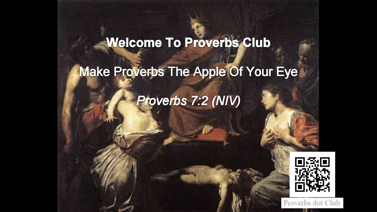 Make Proverbs The Apple Of Your Eye - Proverbs 7:2