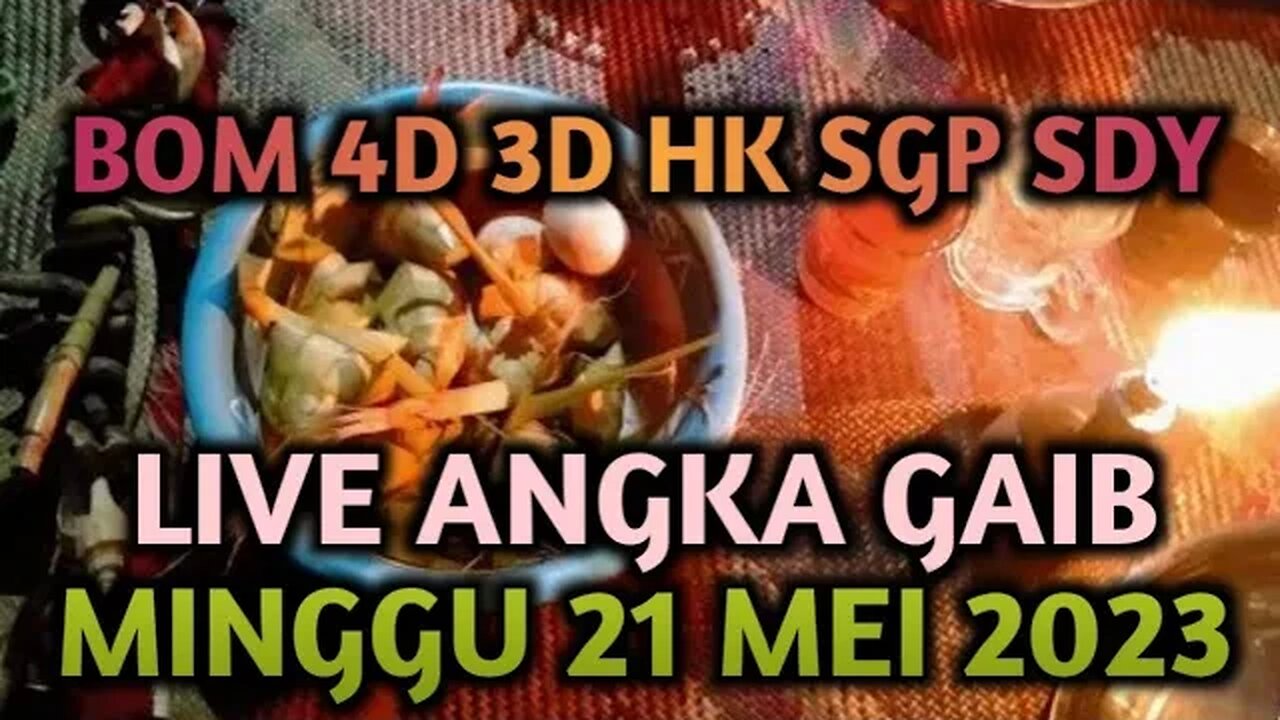 🔴 LIVE ANGKA GAIB JITU HK SDY SGP SABTU 20 MEI 2023