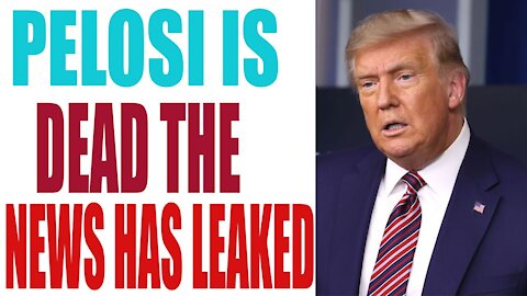 PELOSI IS NO MORE !! THE NEWS HAS BEEN JUST LEAKED NOW