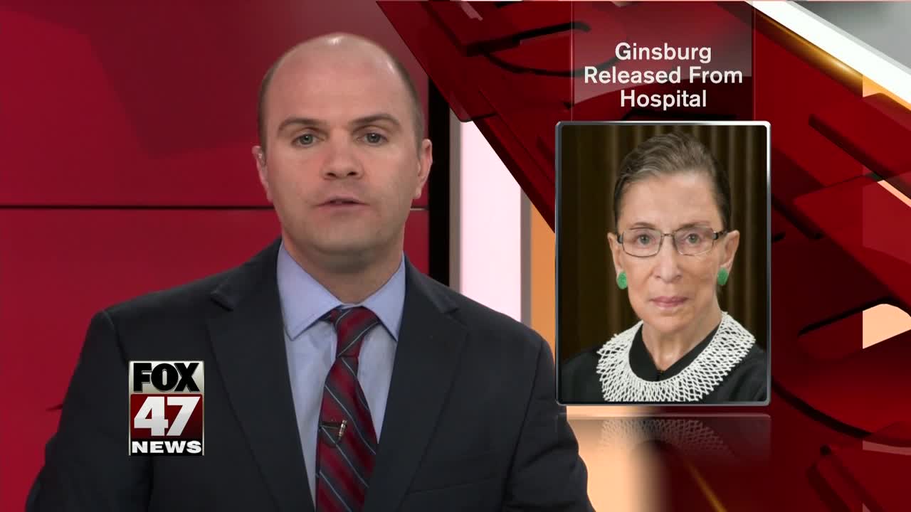 Ruth Bader Ginsburg released from hospital after surgery to remove cancerous cells