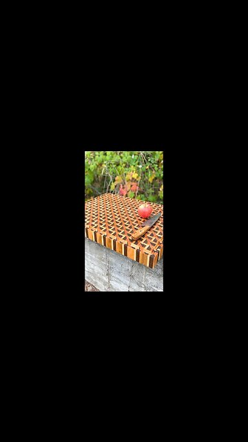 3D Zigzag End Grain Cutting Boards #shorts #short #shortsfeed #shortsvideo #shortvideo #woodworking