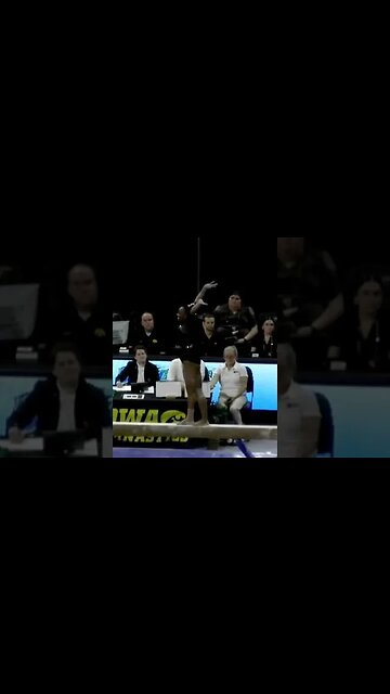 Hannah Joyner 9.950 on Beam - Rutgers at Iowa 2/18/23 #shorts