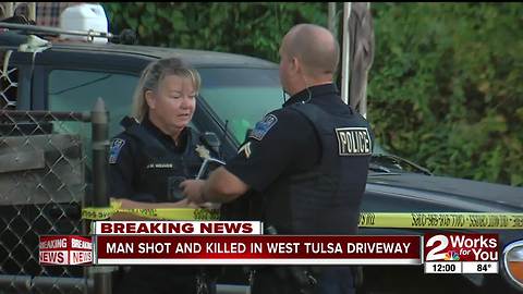 West Tulsa community in shock after man found in driveway after fatal shooting