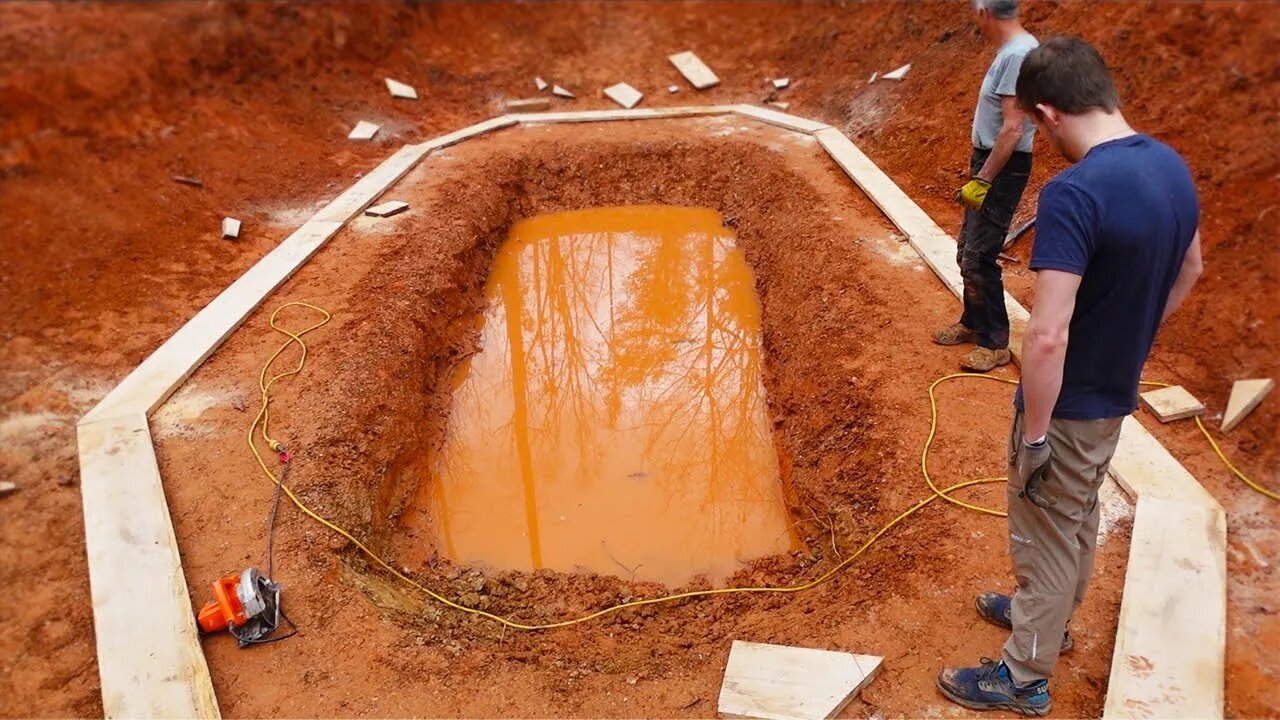 We have begun construction on the Pool!