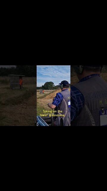 Taking on the Tower #clayshooting #clayshootingfrance #shooting #gun #sportingclays