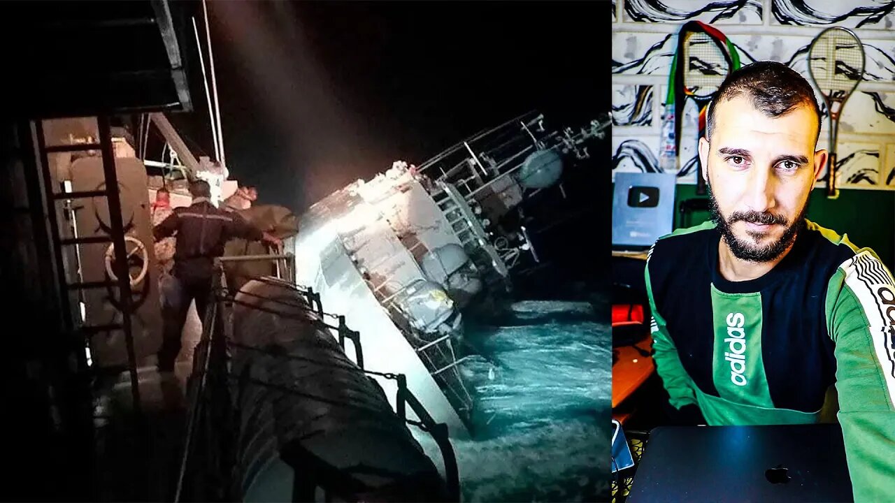 Video shows moments before US-made Thai naval vessel sinks in rough seas, dozens of sailors missing