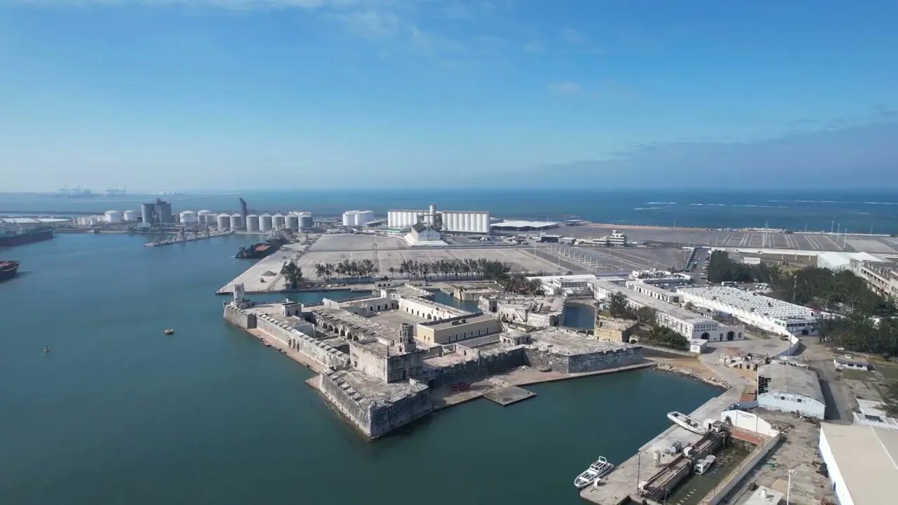 Castle of San Juan de Ulua. Veracruz, Mexico! Aerial View!