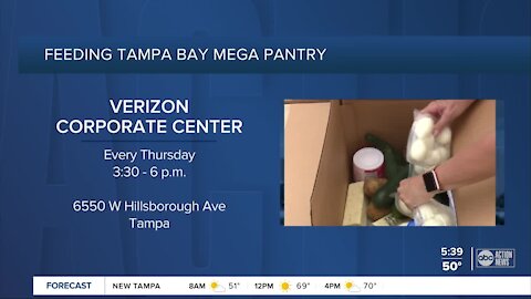 Feeding Tampa Bay adding free food Mega Pantry location in Town 'N Country neighborhood