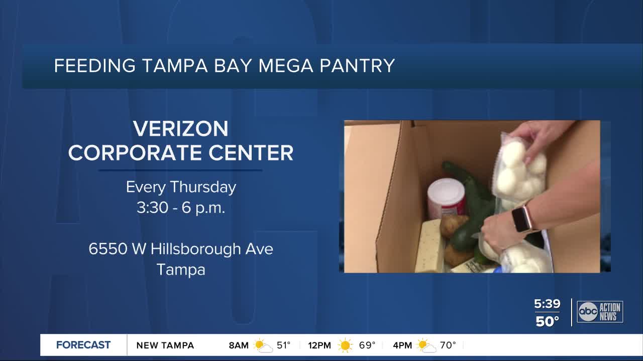 Feeding Tampa Bay adding free food Mega Pantry location in Town 'N Country neighborhood