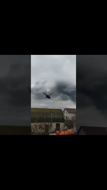 ★★★ Russian Helicopters Attack the airport in Gostomel, Kiev