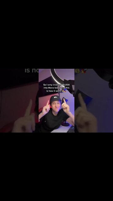 Doubling My Money On MANA In 1 Day 🔥 #shorts