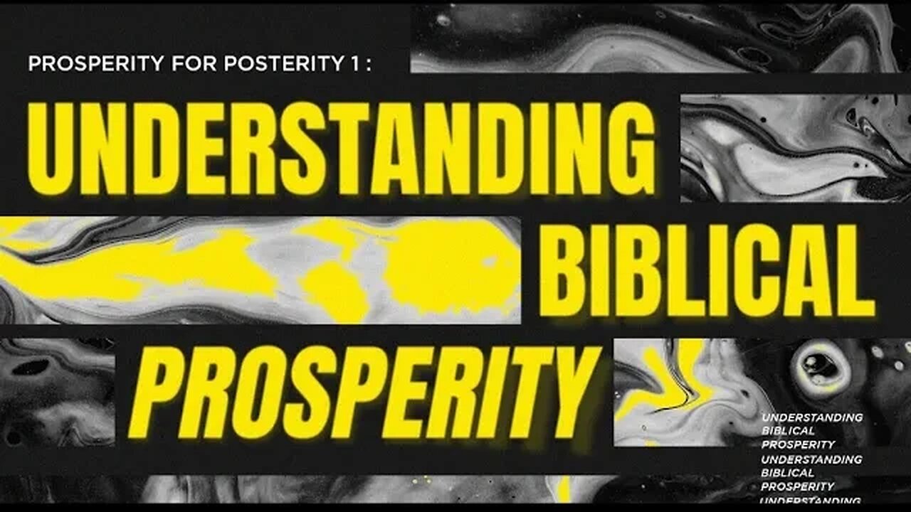 Understanding Biblical Prosperity 1 | Ps. Alvin dela Peña | New Life The Fort