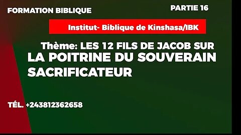 SAVOIR |n°16 LES 12FILS DE JACOB SUR LA POITRINE DU SOUVERAIN SACRIFICATEUR AVEC LE PROPHETE PLACIDE