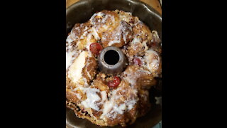 cherry walnut sticky bun full tutorial