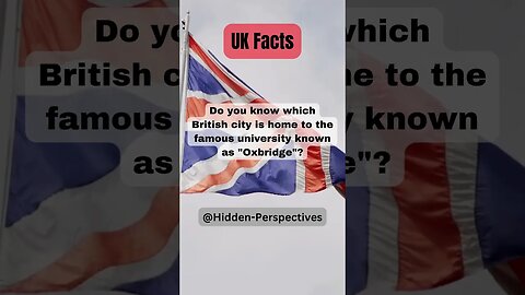 #shorts Did You Know This Fact About The "Oxbridge"?