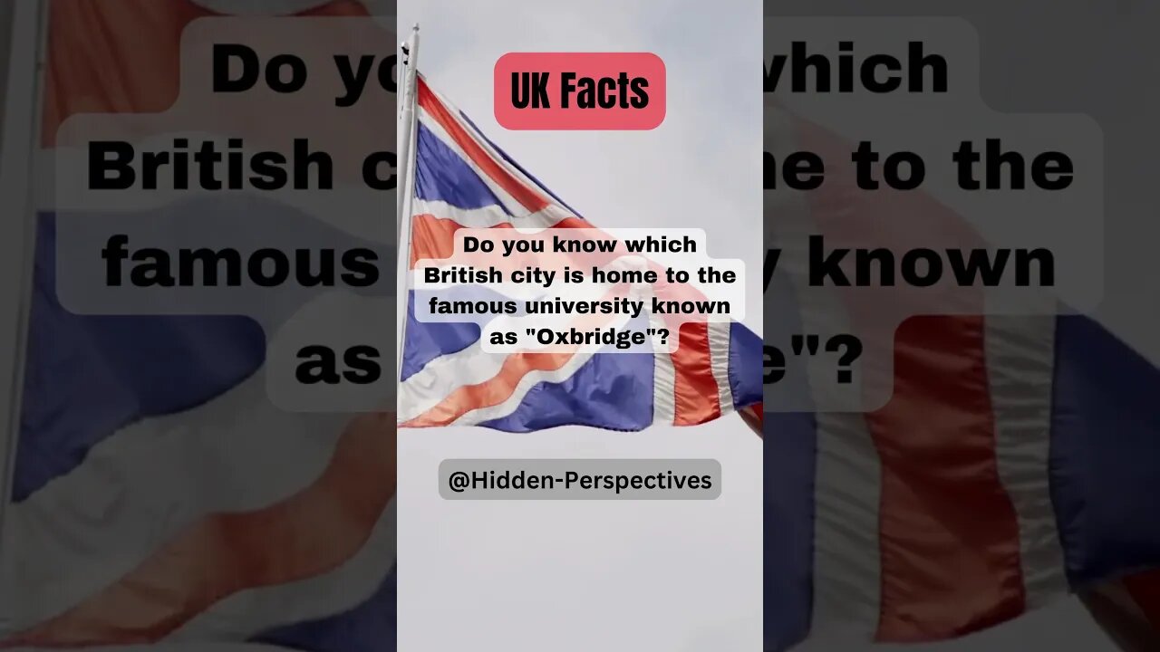 #shorts Did You Know This Fact About The "Oxbridge"?