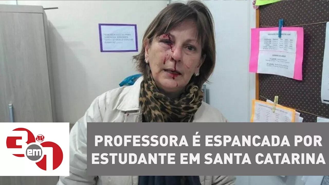 Professora é espancada por estudante em Santa Catarina